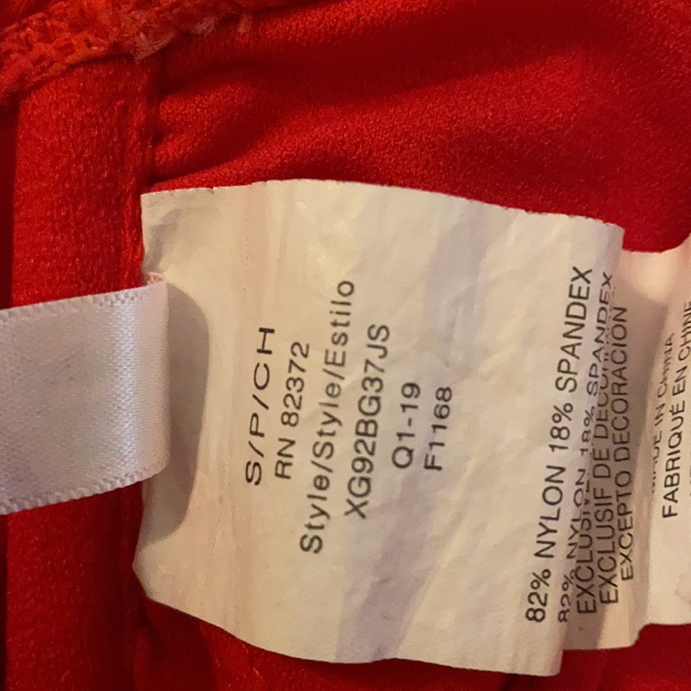 Red Swim Top - Picture 4 of 4
